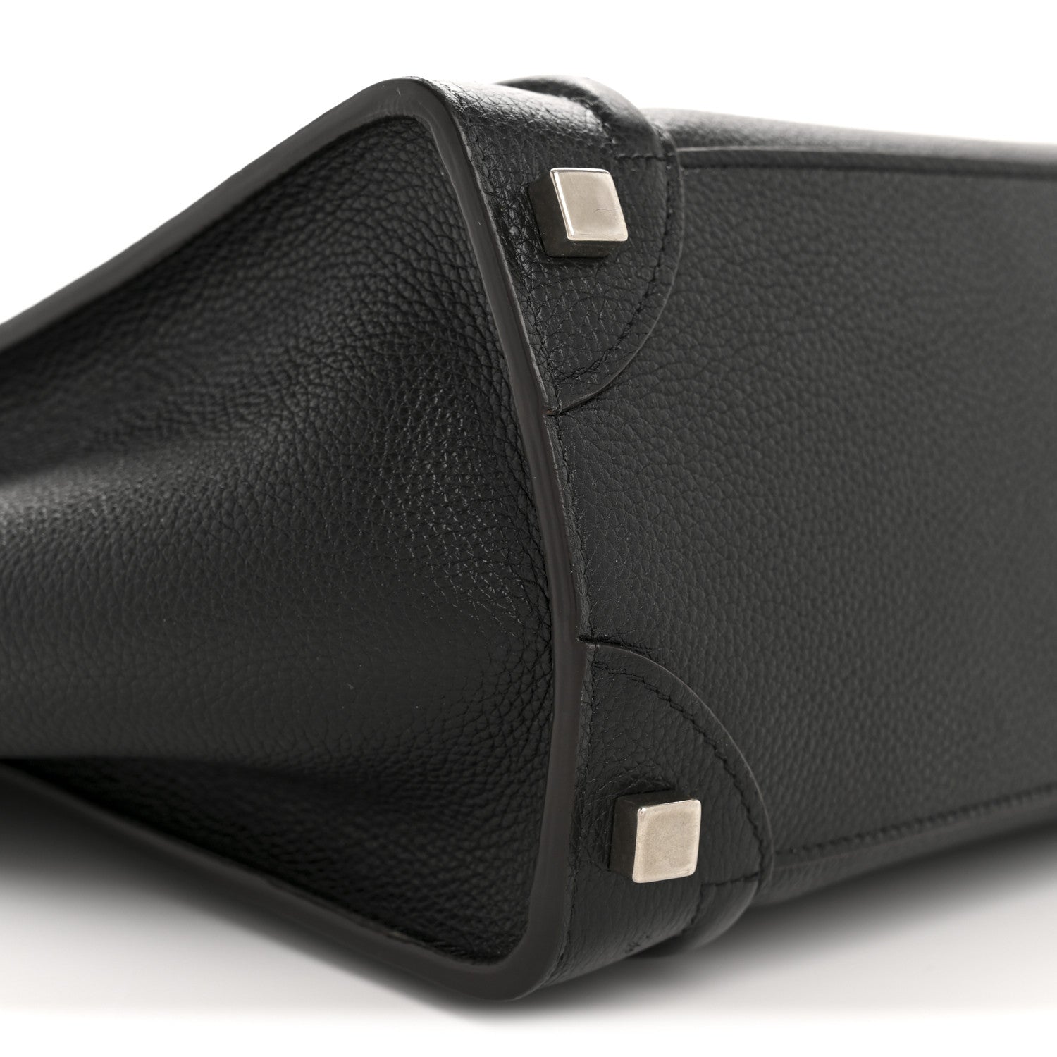 Celine Drummed Calfskin Micro Luggage Black 9 of 13