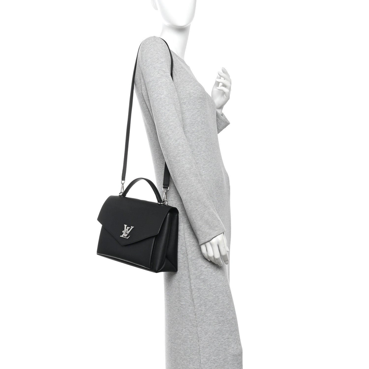 Louis Vuitton Soft Calfskin My Lockme Top Handle  Black 2 of 9