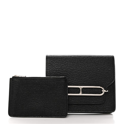 Hermes Chevre Mysore Roulis Slim Wallet Black 3 of 9