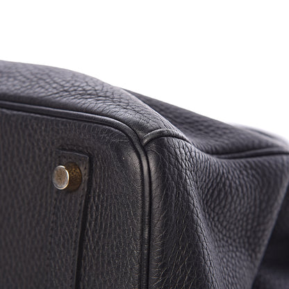 Hermes Taurillon Clemence Birkin 35 Black 10 of 12