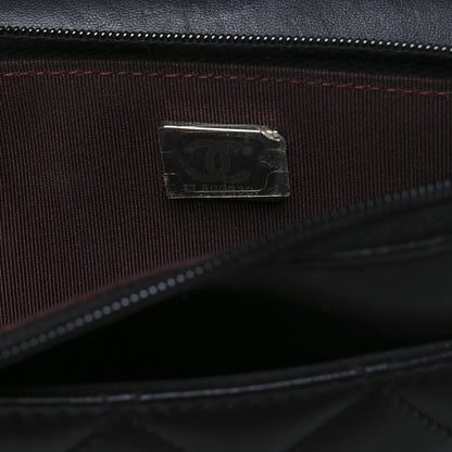 Chanel Lambskin Quilted Wallet On Chain WOC Black 8 of 12