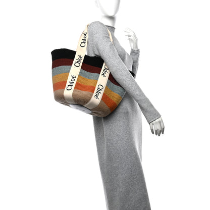 Chloe X MIFUKO Woven Large Woody Basket Tote Multicolor 2 of 12