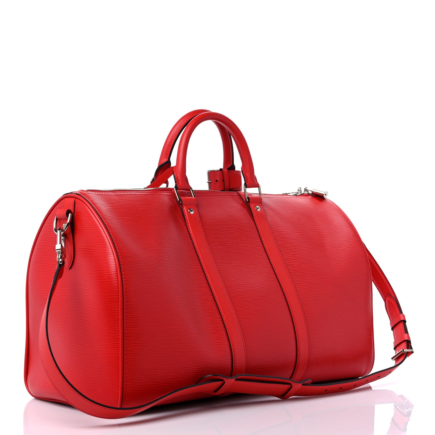Louis Vuitton X Supreme Epi Keepall Bandouliere 45 Red 3 of 13