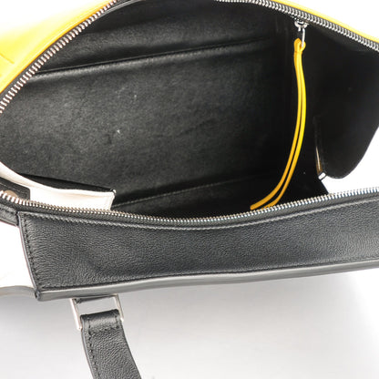 Celine Smooth Calfskin Small Tri-Color Edge Shoulder Bag Yellow 5 of 8