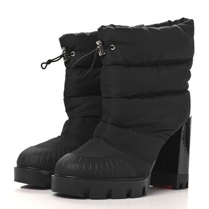 Christian Louboutin Fabric Oriona Lug 100 Boots 38 Black 4 of 9