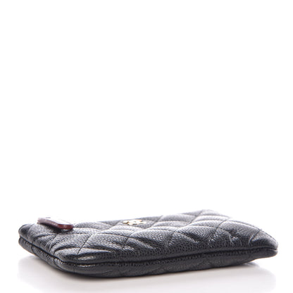Chanel Caviar Quilted Small Cosmetic Case Black 4 of 9
