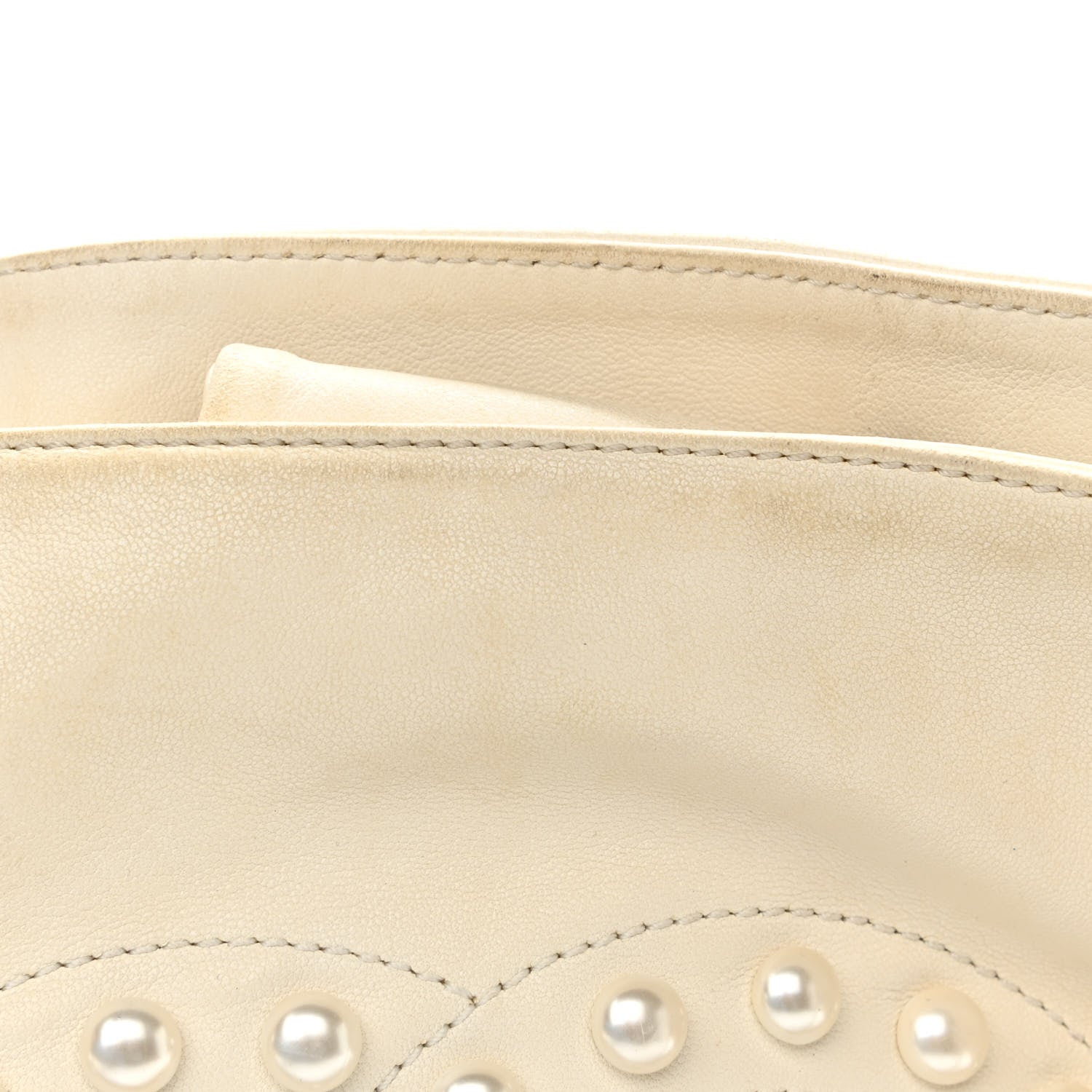 Chanel Lambskin Pearl Obsession Tote White 11 of 16