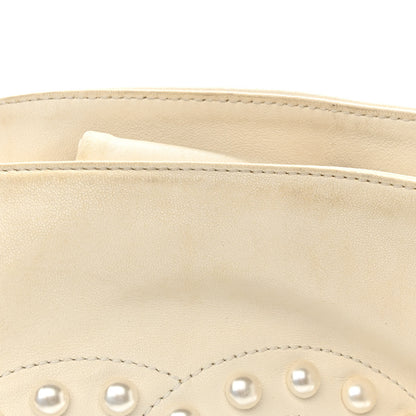 Chanel Lambskin Pearl Obsession Tote White 11 of 16