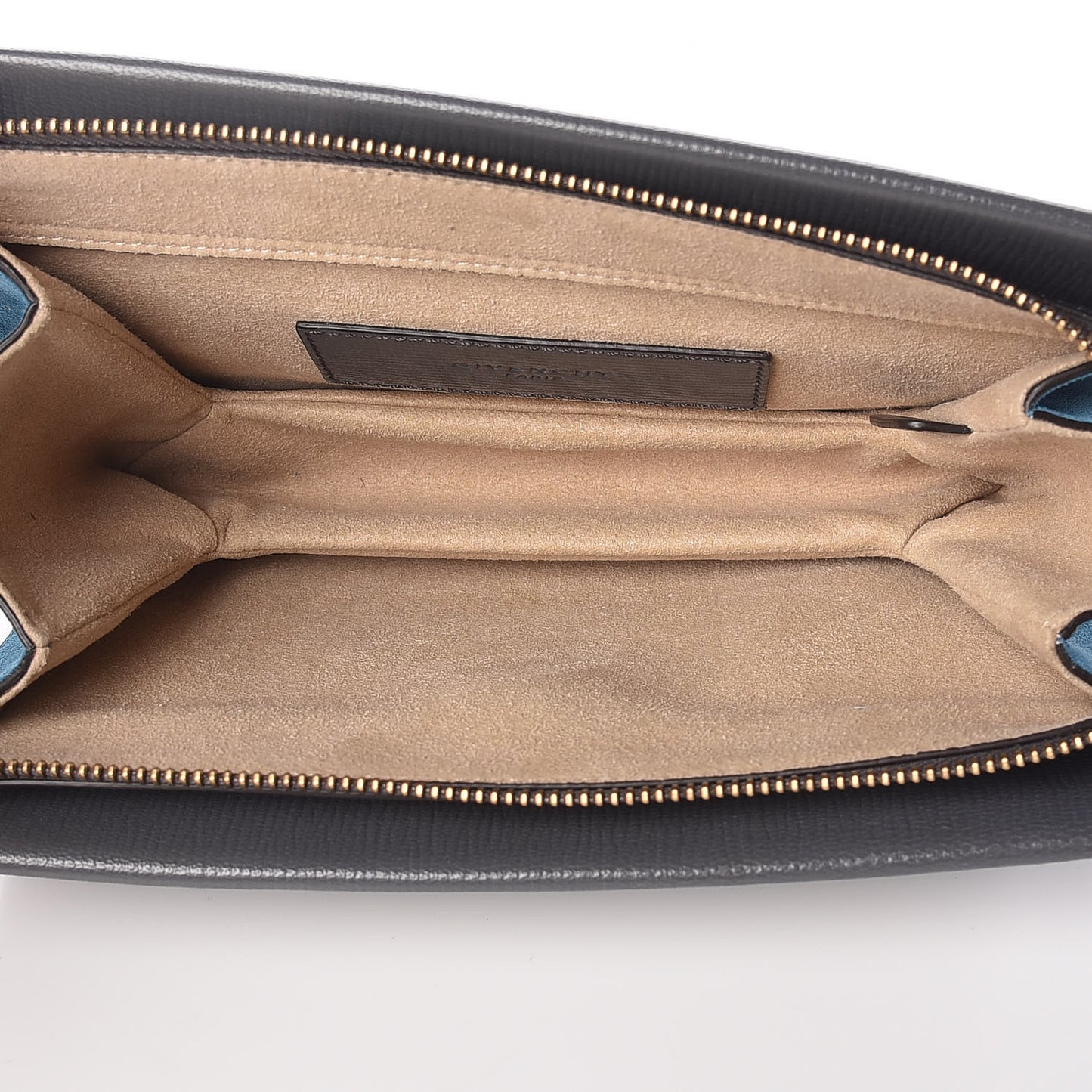 Goatskin Suede Cross 3 Crossbody Bag Grey Blue