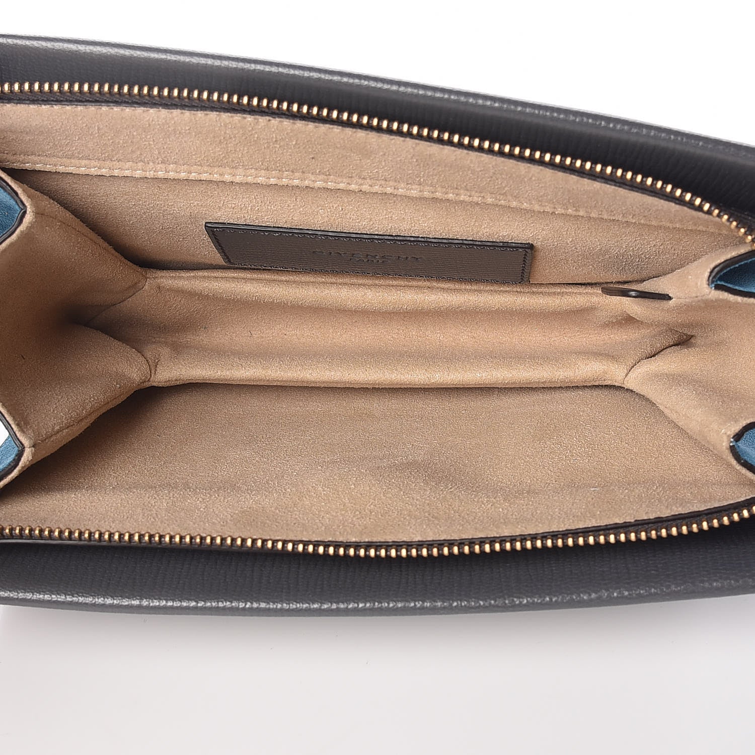Givenchy Goatskin Suede Cross 3 Crossbody Bag Grey Blue 7 of 11