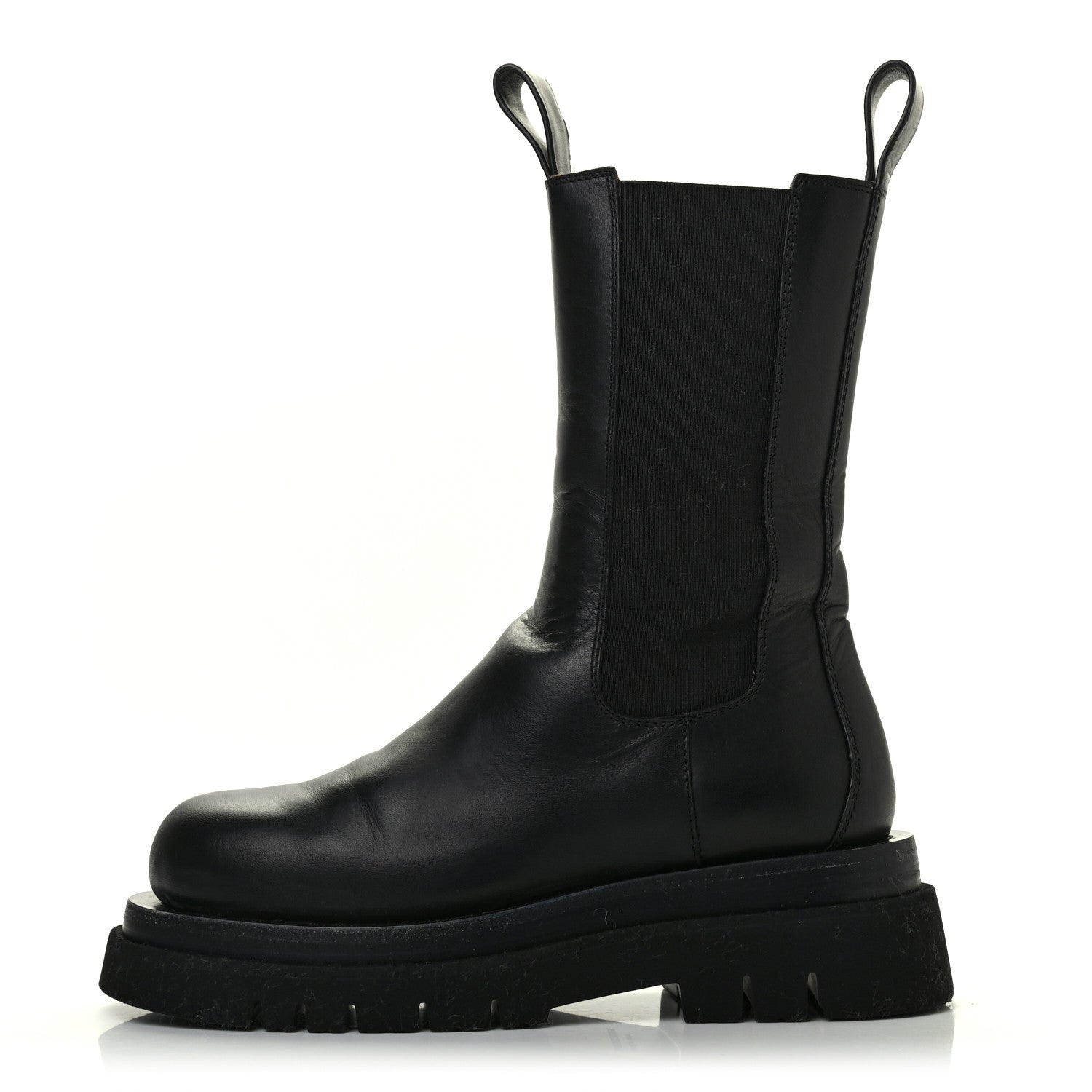 Bottega Veneta Calfskin The Lug Chelsea 55mm Boots 36 Black 1 of 8