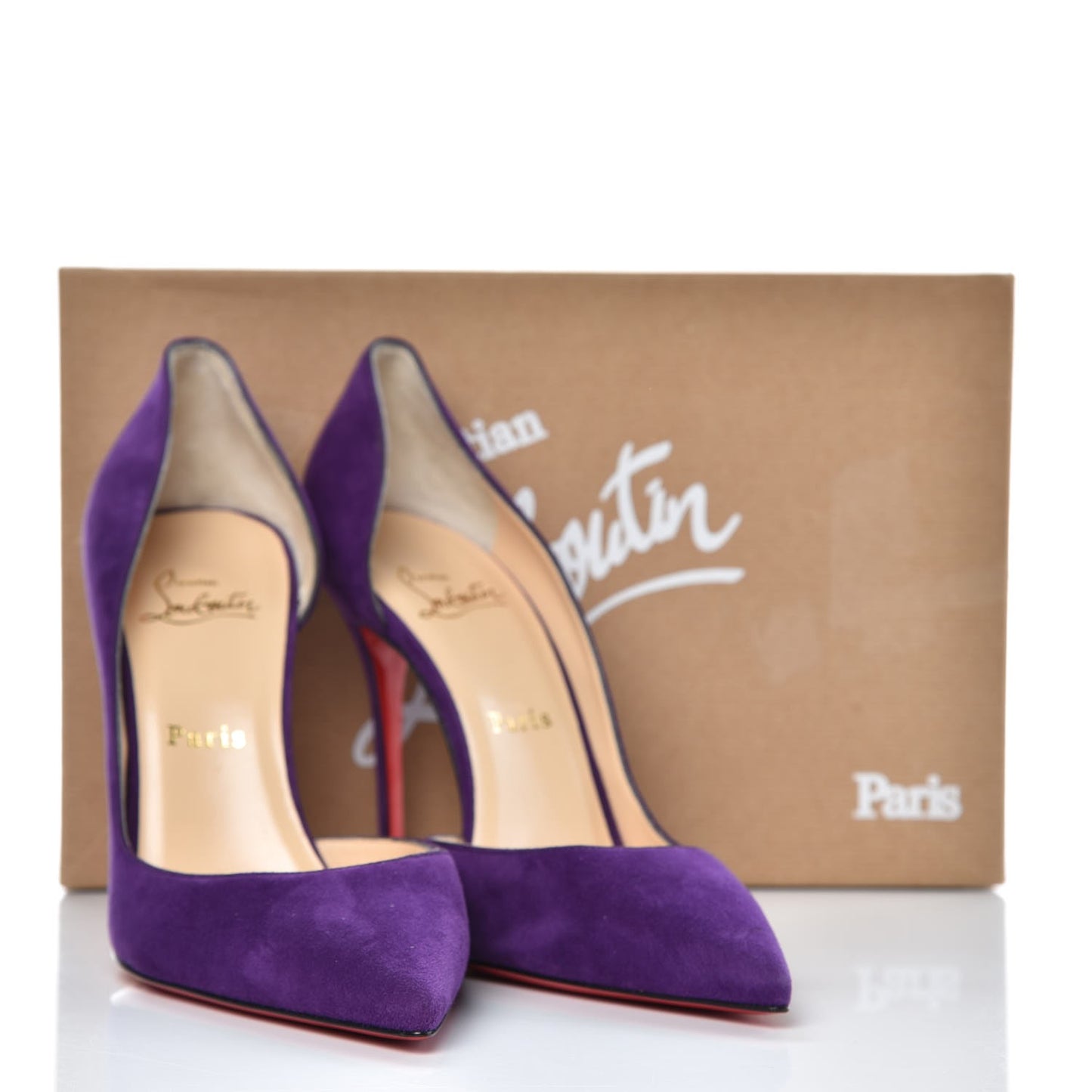 Veau Velour Iriza 100 Pumps 39.5 Violet