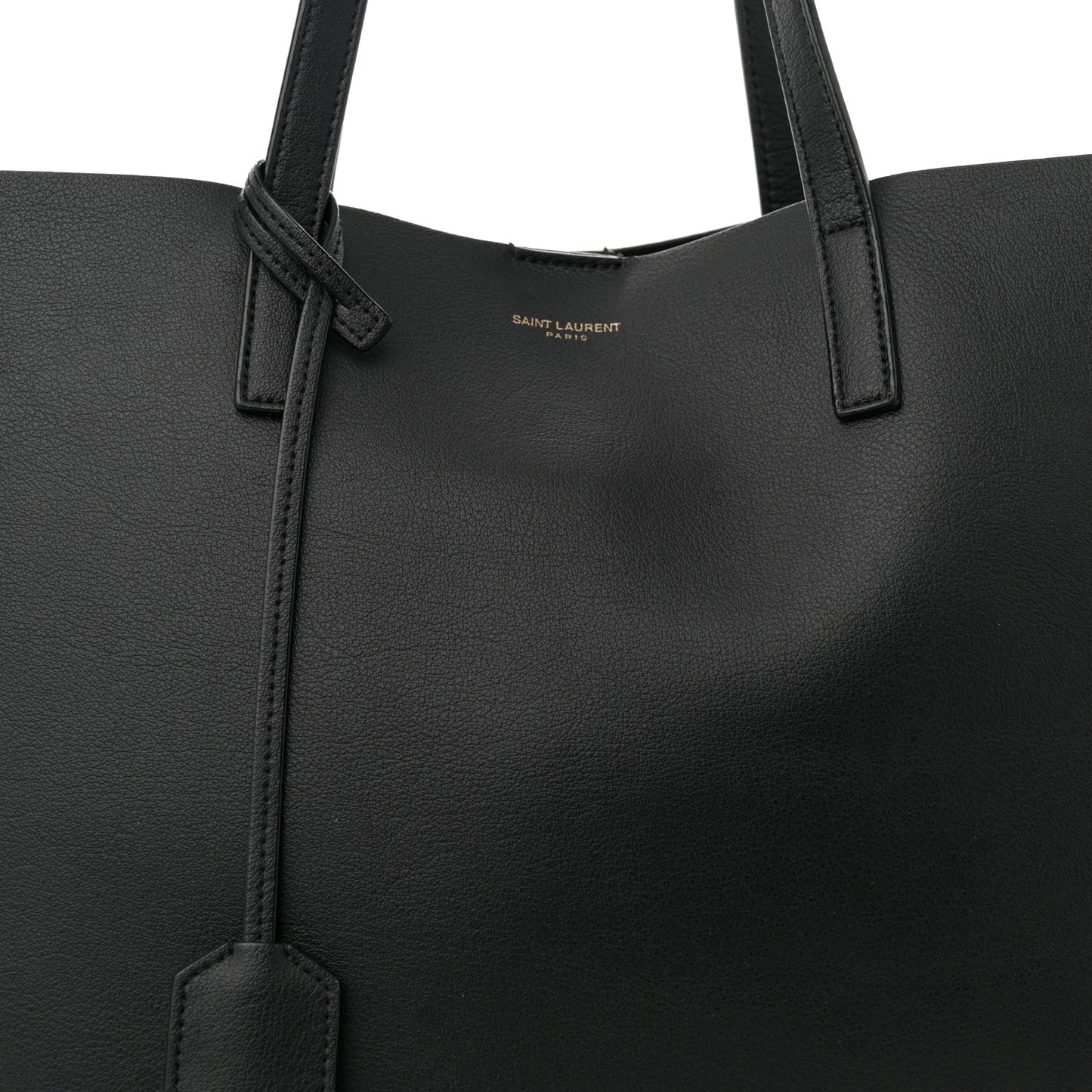 Calfskin Large Shopping Tote Black