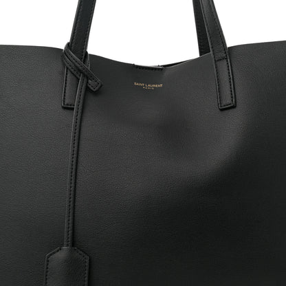 Saint Laurent Calfskin Large Shopping Tote Black 9 of 14