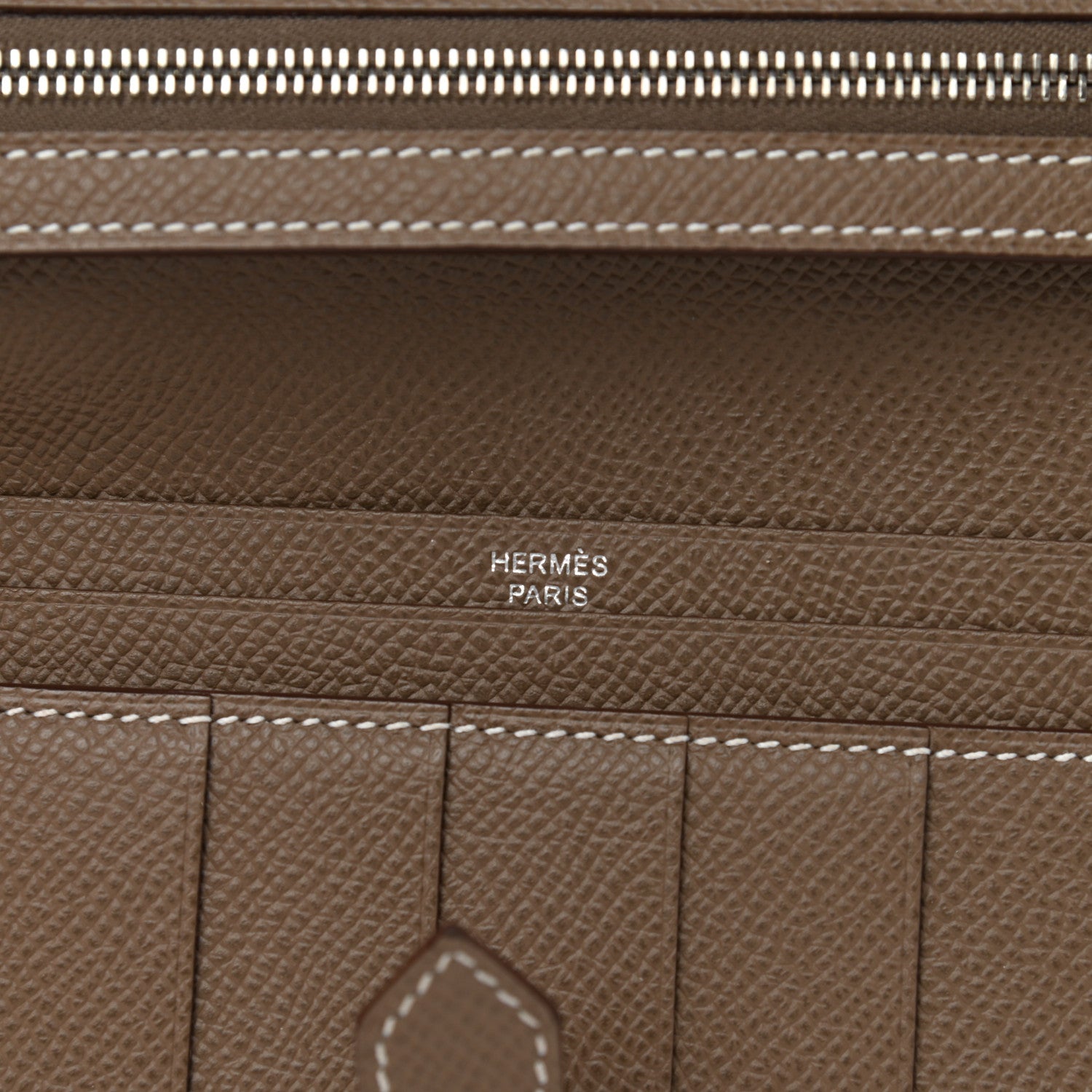 Hermes Epsom Bearn Gusset Wallet Etoupe 6 of 8