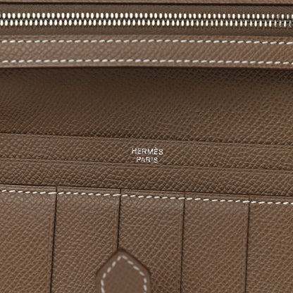 Hermes Epsom Bearn Gusset Wallet Etoupe 6 of 8