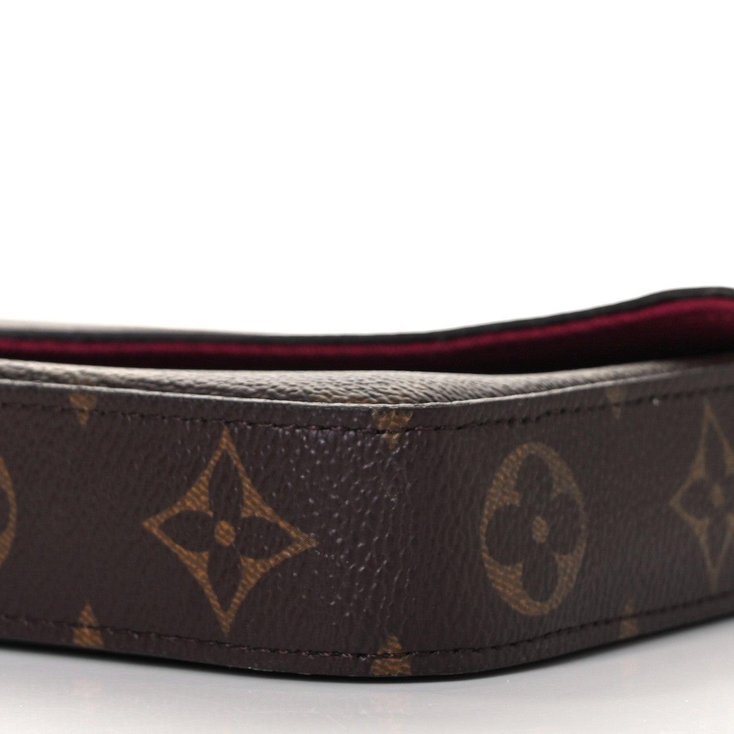 Louis Vuitton Monogram Pochette Felicie Chain Wallet Fuchsia 6 of 9