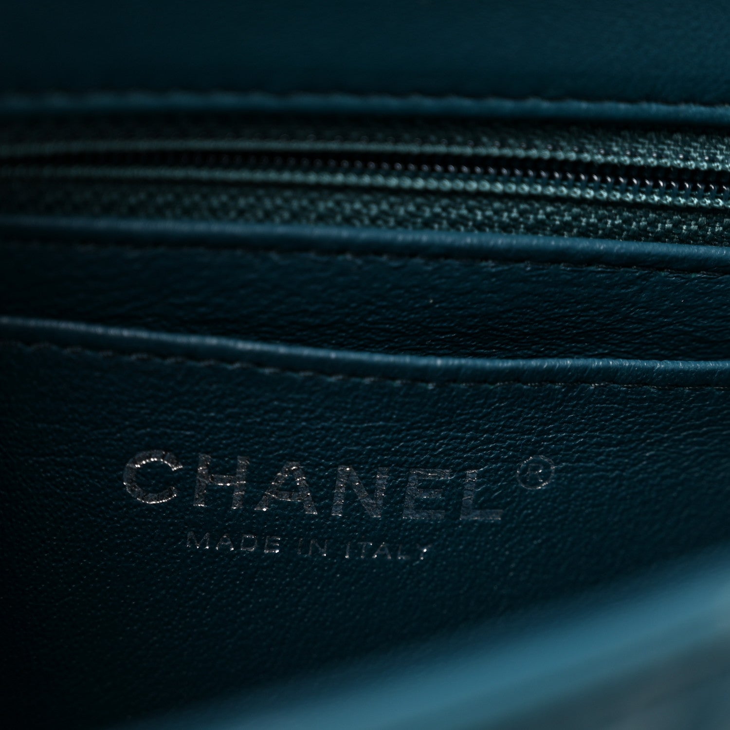 Chanel Lambskin Quilted Mini Rectangular Flap Dark Blue 6 of 14