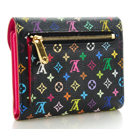 Louis Vuitton Monogram Multicolor Joey Wallet Black Grenade 3 of 7