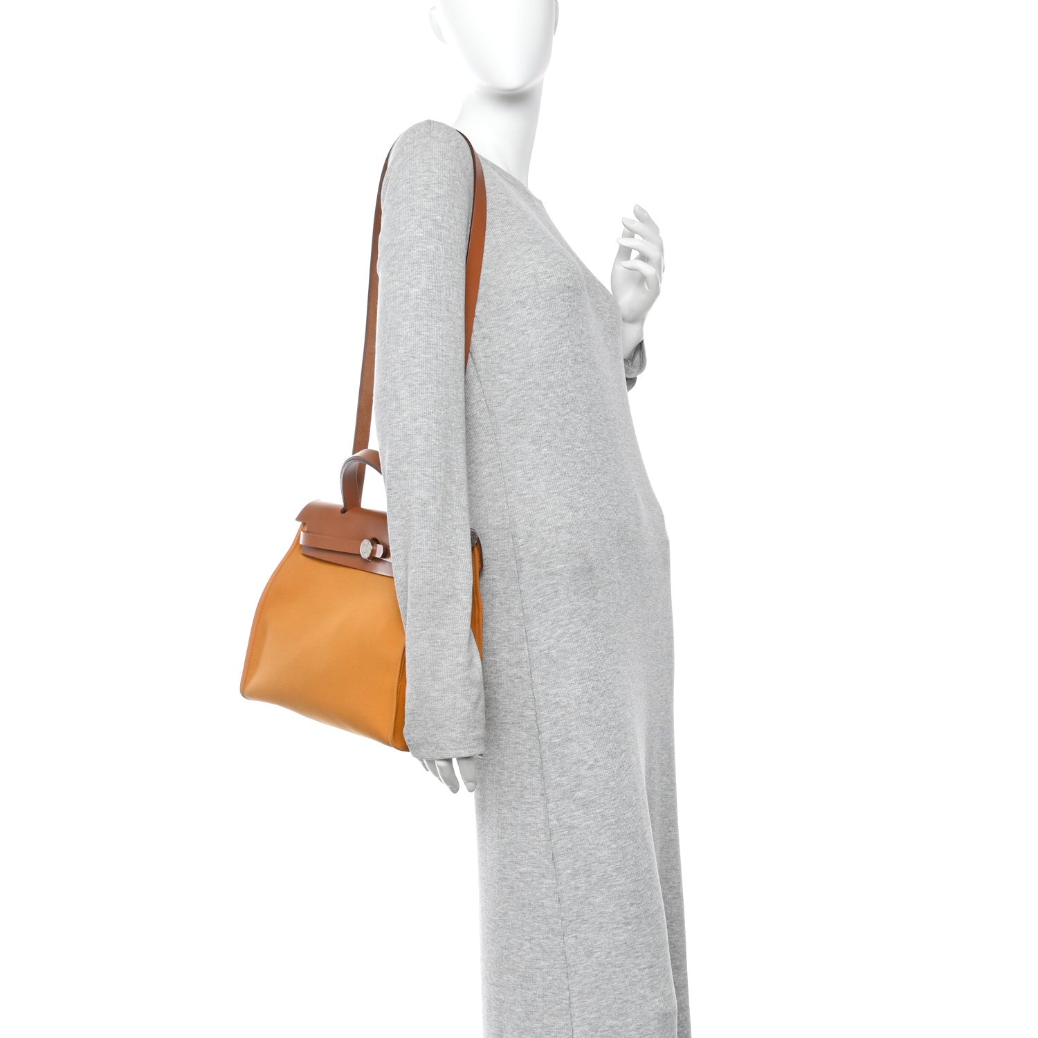 Hermes Toile Vache Hunter Herbag Zip 31 PM Jaune D'Or 2 of 11
