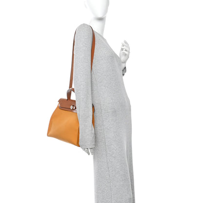 Hermes Toile Vache Hunter Herbag Zip 31 PM Jaune D'Or 2 of 11