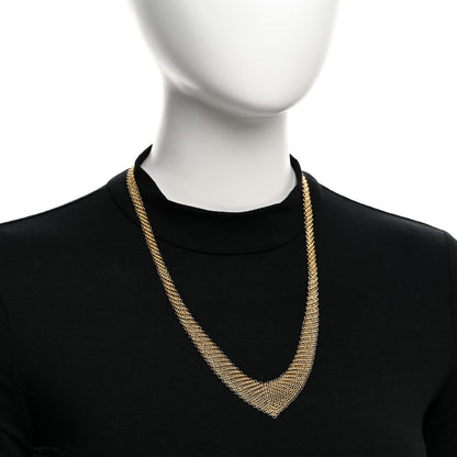 Tiffany 18k Yellow Gold Elsa Peretti Mesh Bib Necklace 2 of 5