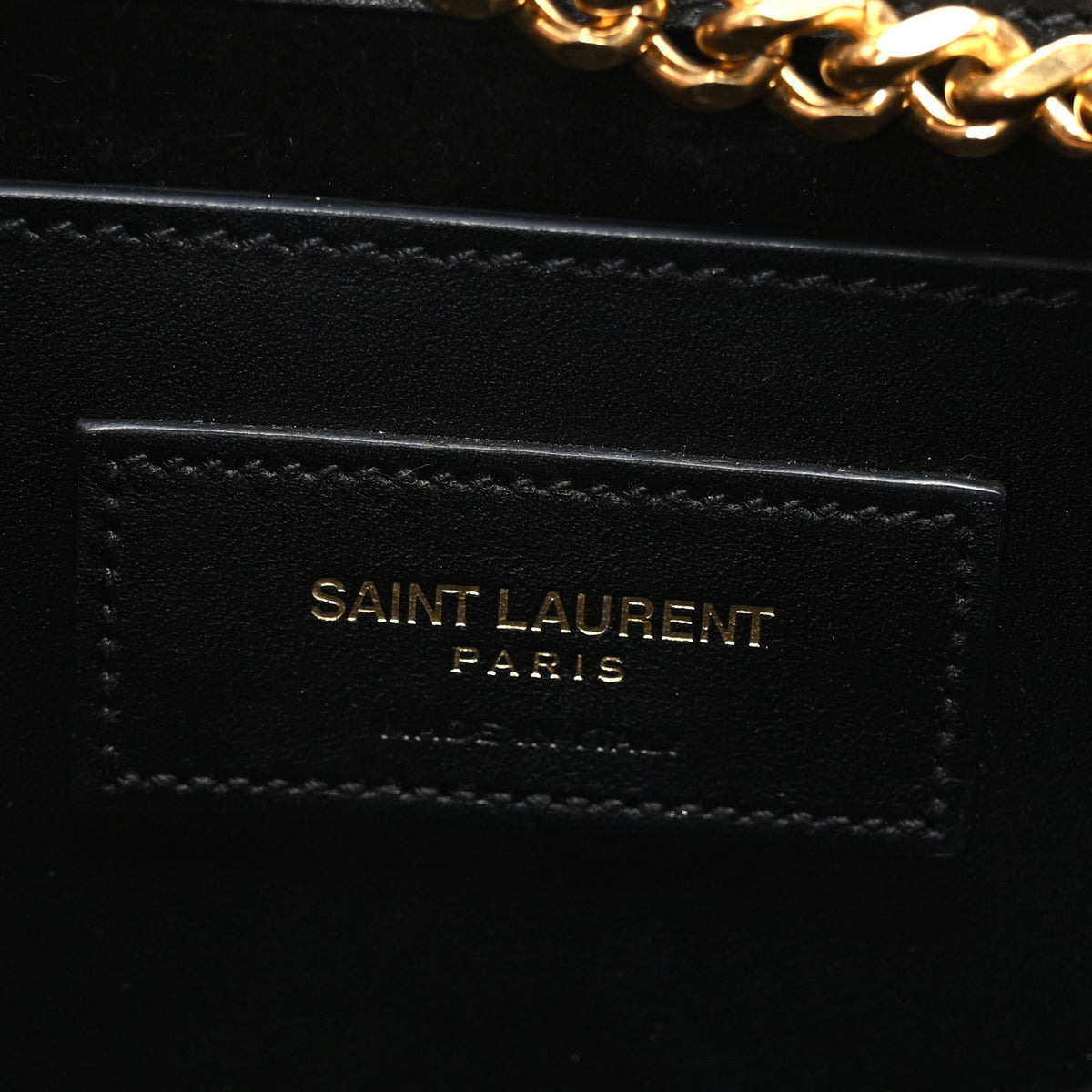 Smooth Calfskin Medium Classic Monogram Kate Tassel Satchel Black