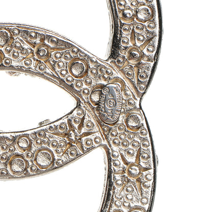 Chanel Crystal Large CC Brooch Silver 4 of 5