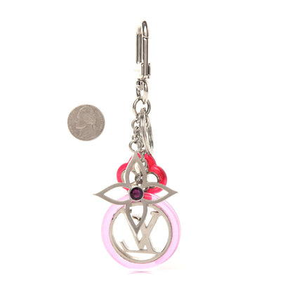Louis Vuitton Colorline Bag Charm Key Holder Pink Glitter 2 of 5