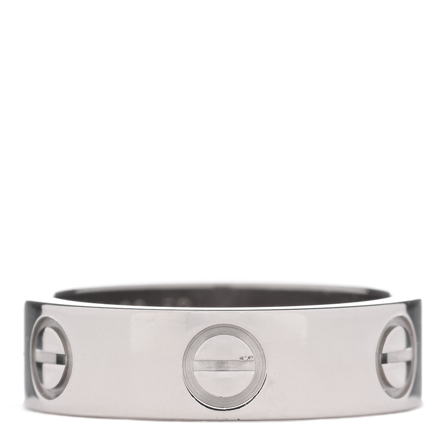 Cartier 18K White Gold 5.5mm LOVE Ring 52 6 1 of 5
