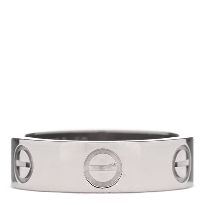 Cartier 18K White Gold 5.5mm LOVE Ring 52 6 1 of 5
