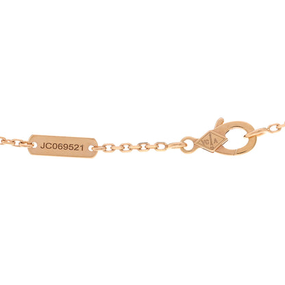 Van Cleef & Arpels 18K Rose Gold Gray Mother of Pearl Vintage Alhambra Pendant Necklace 4 of 6