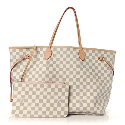Louis Vuitton Damier Azur Neo Neverfull GM Rose Ballerine 1 of 9
