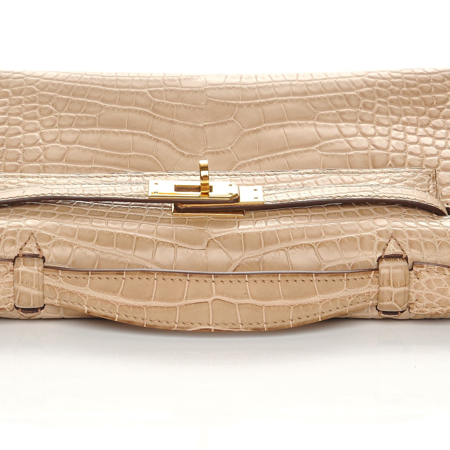 Matte Alligator Kelly Pochette Poussiere