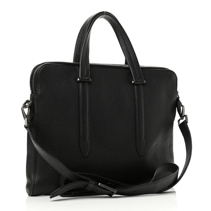 Salvatore Ferragamo Calfskin Firenze Briefcase Black 3 of 10