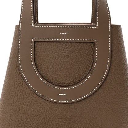 Hermes Taurillon Clemence Swift In-The-Loop 18 Bag Etoupe 8 of 10