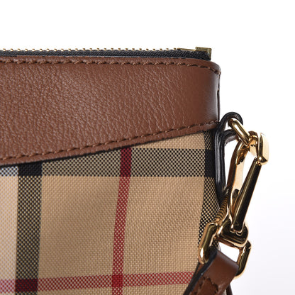 Burberry Horseferry Check Peyton Crossbody Clutch Bag Brown 13 of 15