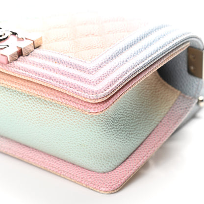 Chanel Caviar Quilted Small Rainbow Boy Flap Multicolor 9 of 10