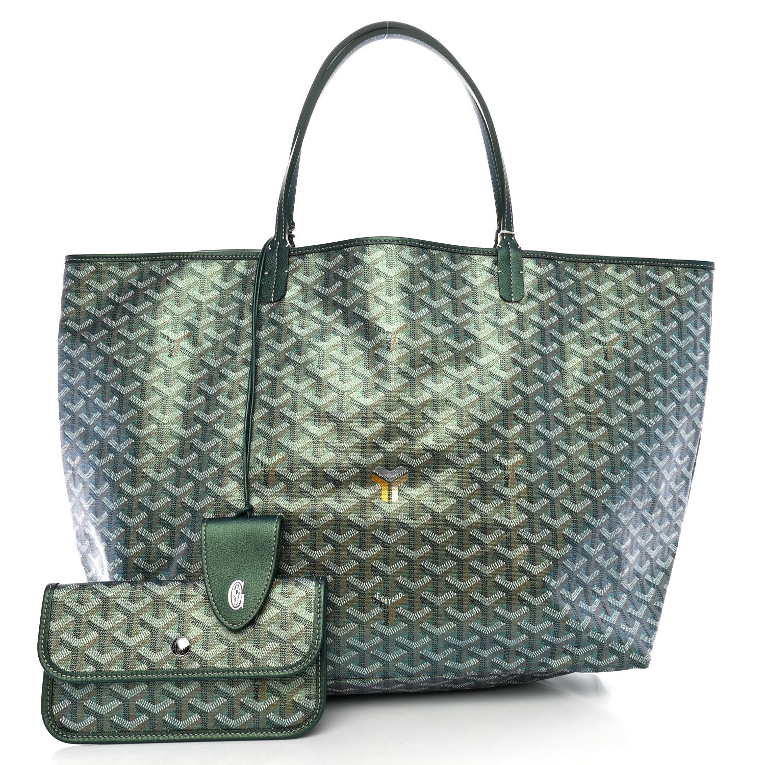 Goyard Iridescent Goyardine Saint Louis GM Pearly Green 3 of 11
