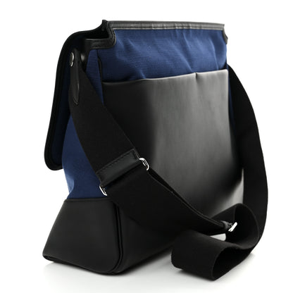 Hermes Bivoac Canvas Swift Allback Messenger Bag Bleu Saphir Black 3 of 10