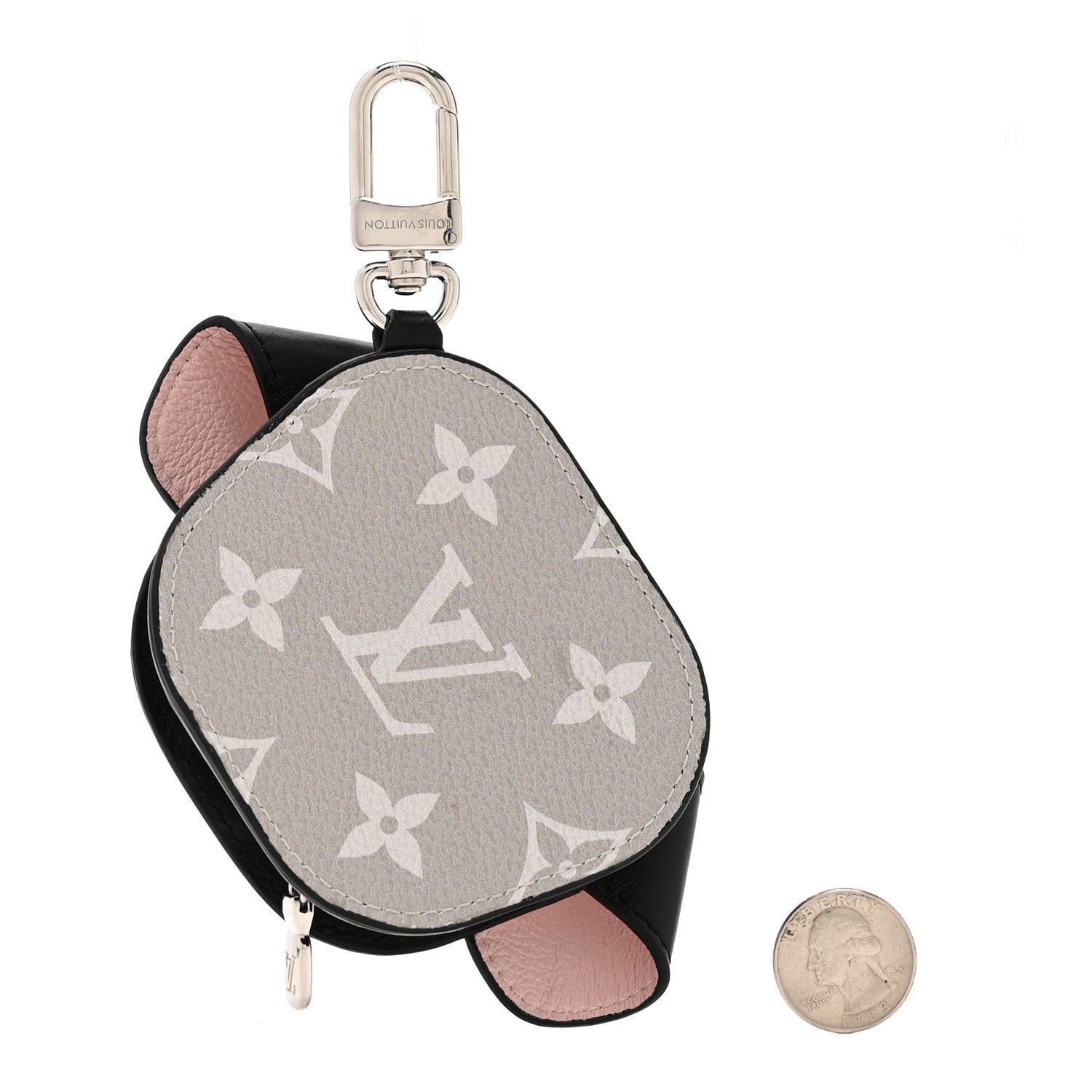 Louis Vuitton Monogram Dog Bag Bag Charm Key Holder Black 2 of 5
