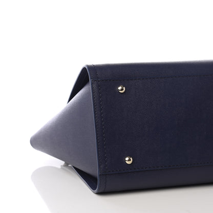Chanel Caviar Small Studded Deauville Tote Blue 7 of 9