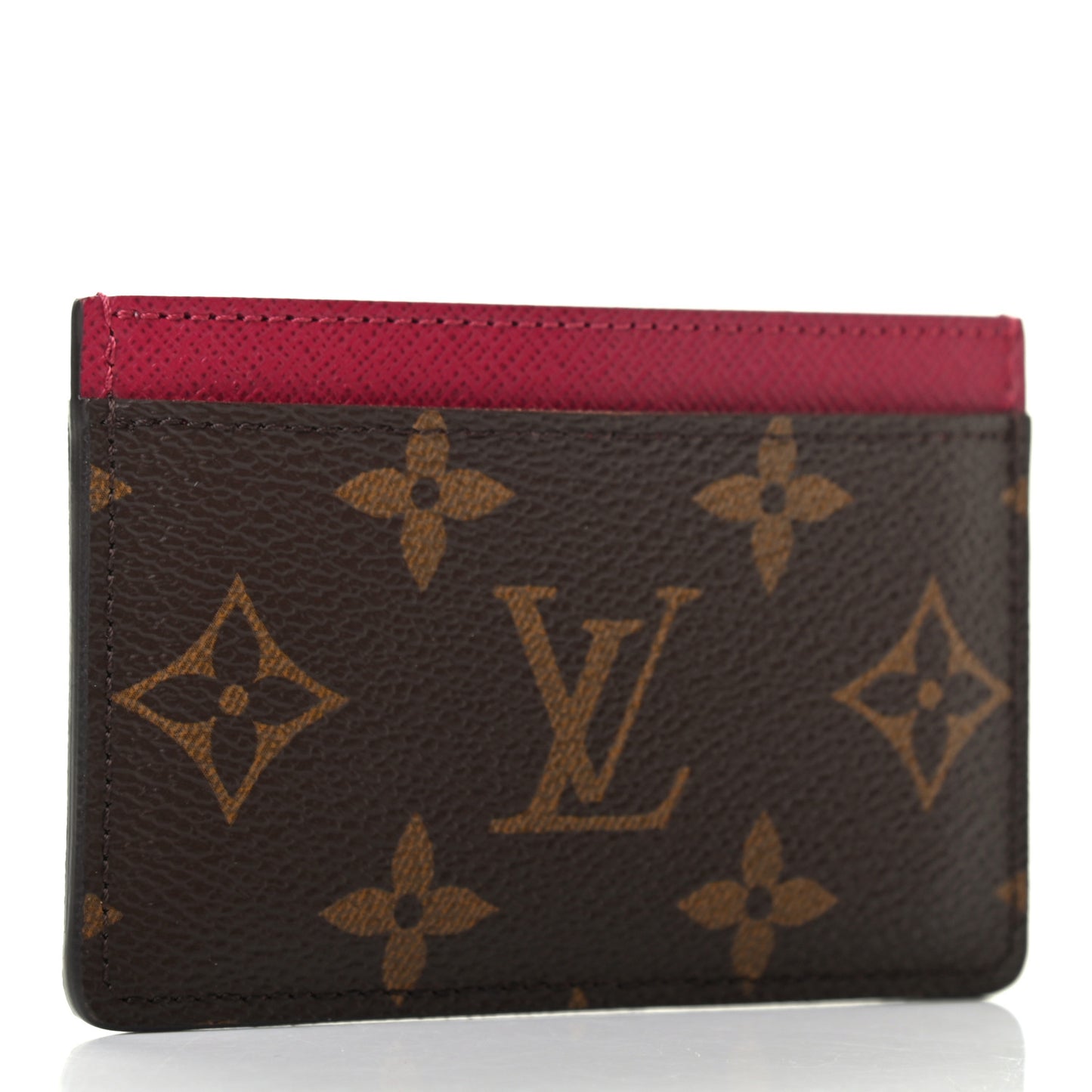 Monogram Card Holder Fuchsia