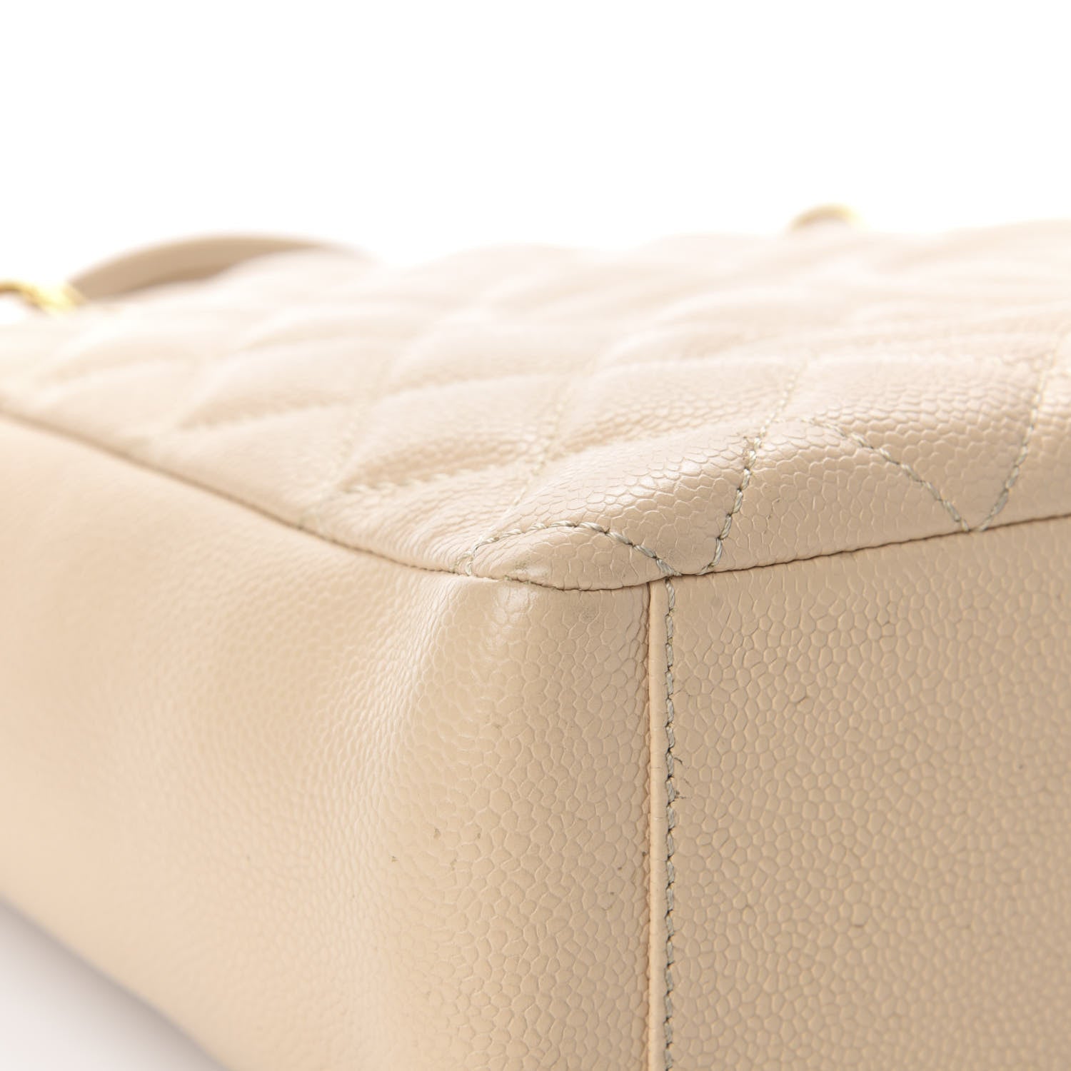 Chanel Caviar Quilted Petit Shopping Tote PST Beige 11 of 13