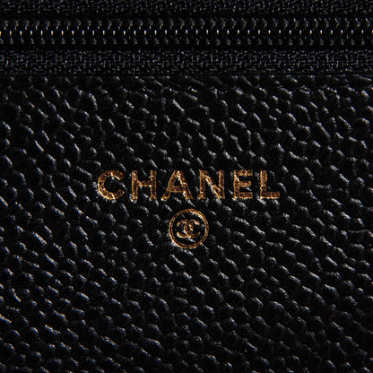 Chanel Caviar Quilted Wallet On Chain WOC Black 5 of 9