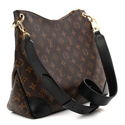 Louis Vuitton Monogram Odeon MM Black 3 of 9