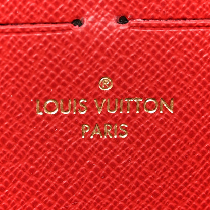Louis Vuitton Damier Ebene Clemence Wallet Cherry 6 of 7