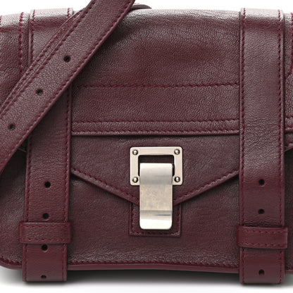 Proenza Schouler Lambskin PS1 Mini Crossbody Bag Oxblood 9 of 12