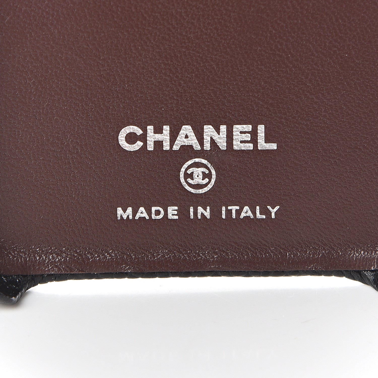 Chanel Caviar Quilted iPhone 11 Tech Case Black Burgundy 4 of 5