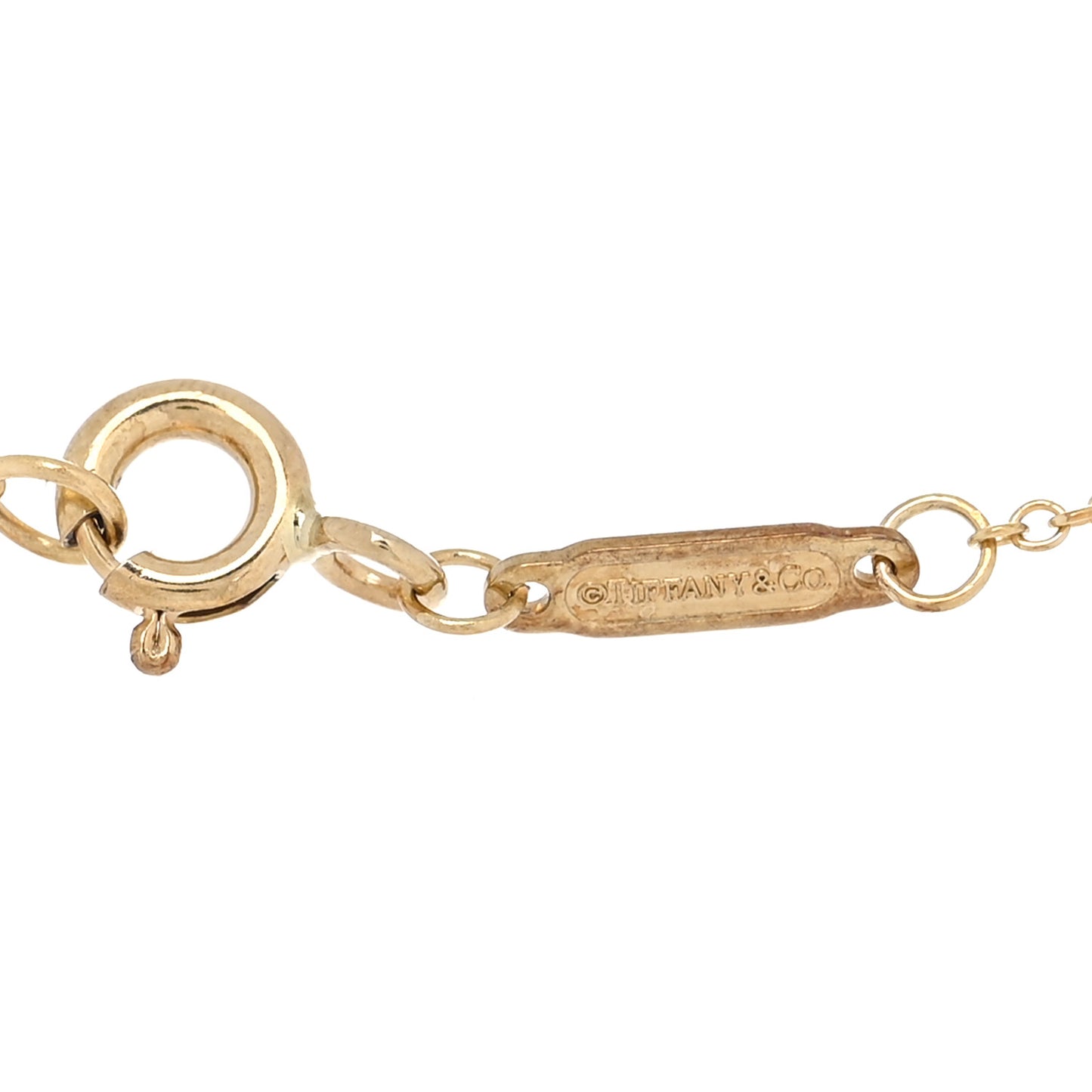 18K Yellow Gold Ampersand Pendant Necklace